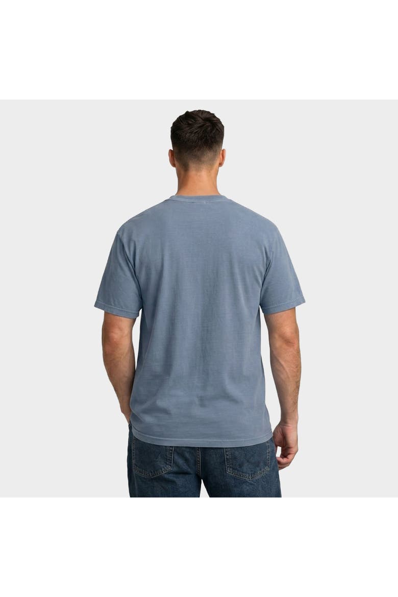 Dog Dad Gothic Puff Garment Dyed T-Shirt, Alternate, color, Blue Jean