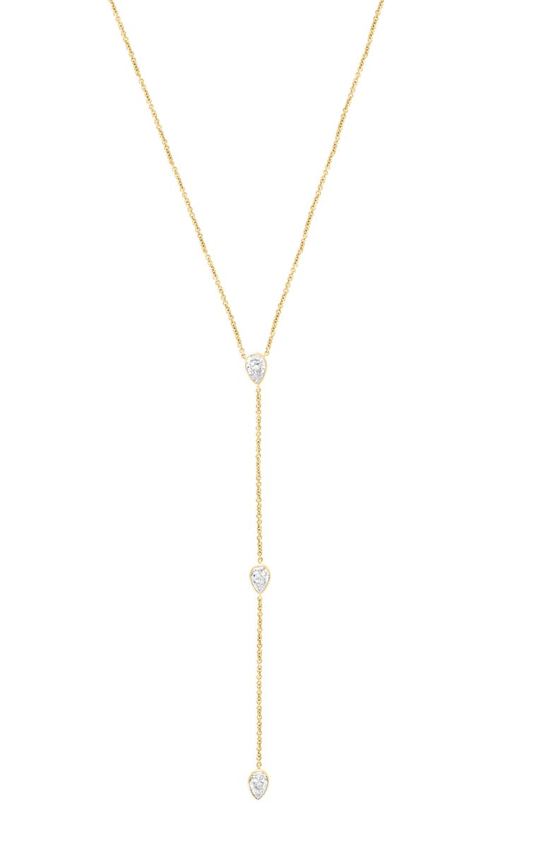 EFFY Lab-Grown Diamond Lariat Necklace, Main, color, Gold