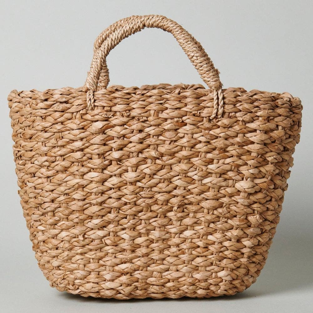 Kubo Seagrass Mini Woven Handbag, Main, color, Natural