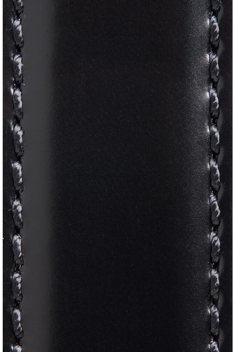 Leather Belt, Alternate, color, BLACK