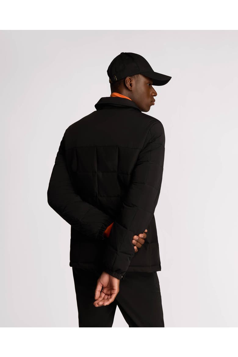 Berdiac Lightweight Transitional Mixed Media Quilted Jacket, Alternate, color, Black