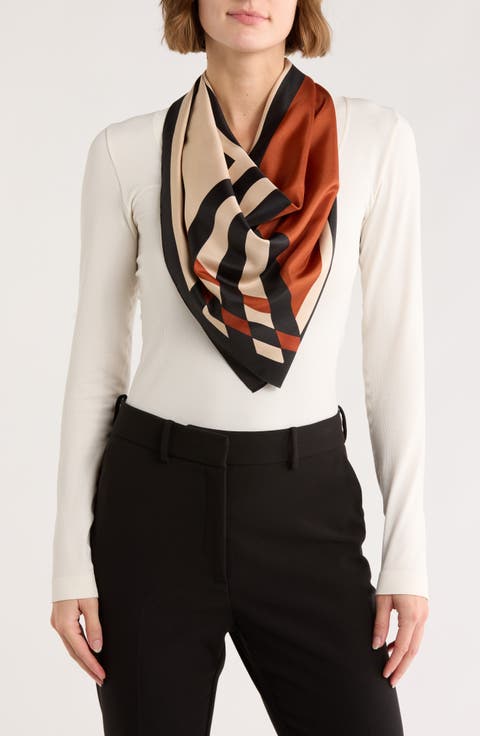 Diamond Geometric Square Scarf