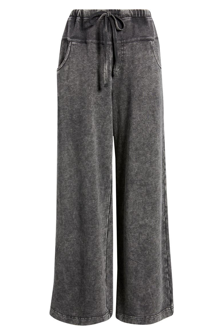 Drop Waist Lounge Pants, Alternate, color, BLACK