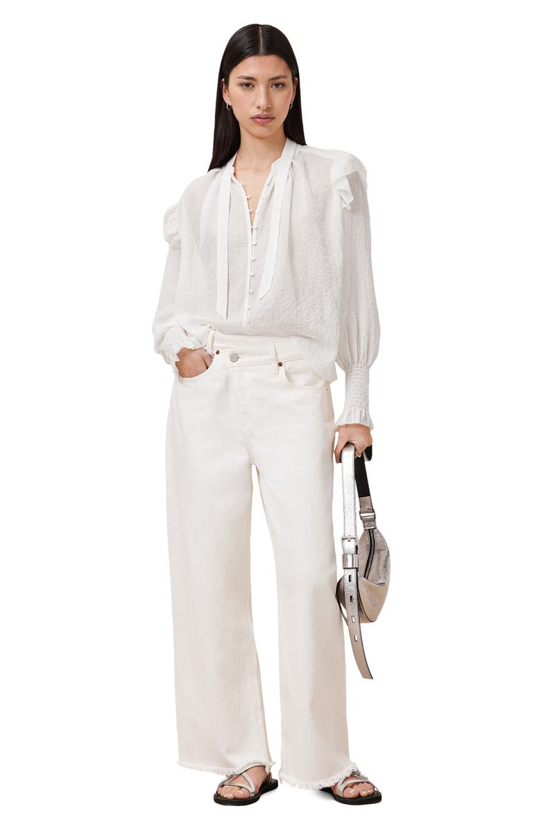 AllSaints Lara Shirt, Alternate, color, White