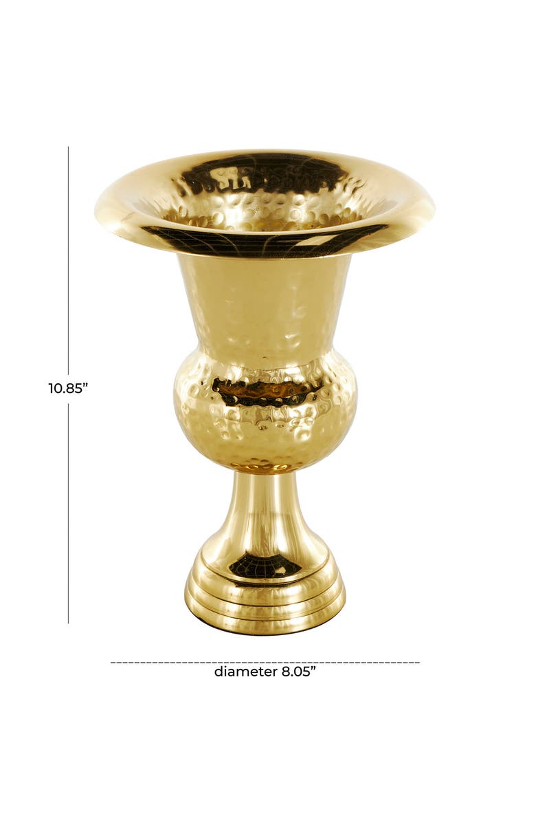 VIVIAN LUNE HOME Aluminum Vase, Alternate, color, Gold