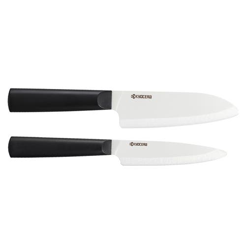 Kyocera Innovationwhite® 2 Piece Ceramic Knife Set In Black
