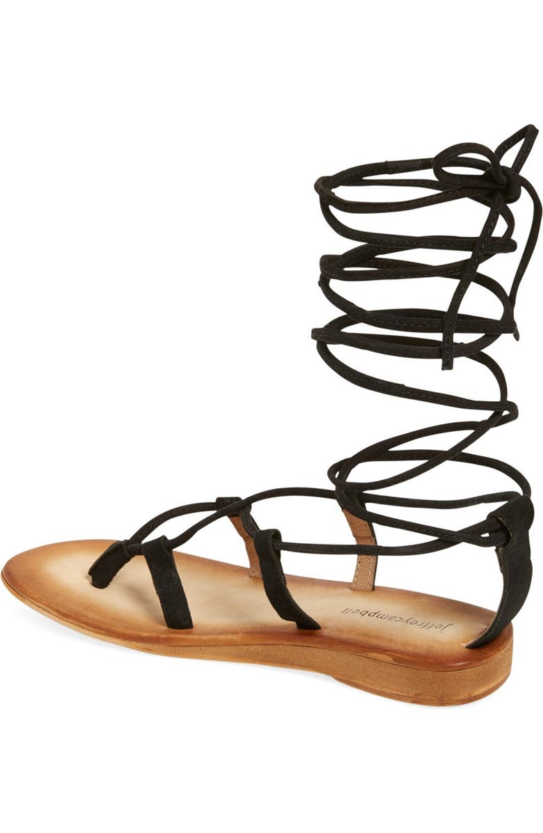 Jeffrey Campbell 'Lima' Wraparound Strap Sandal, Alternate, color,