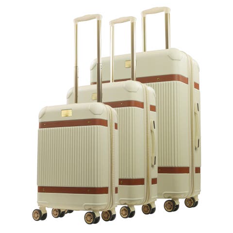 3-Piece Stripes Hard-Sided Luggage