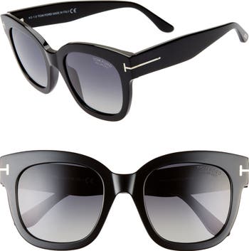 Beatrix 52mm Polarized Gradient Square Sunglasses