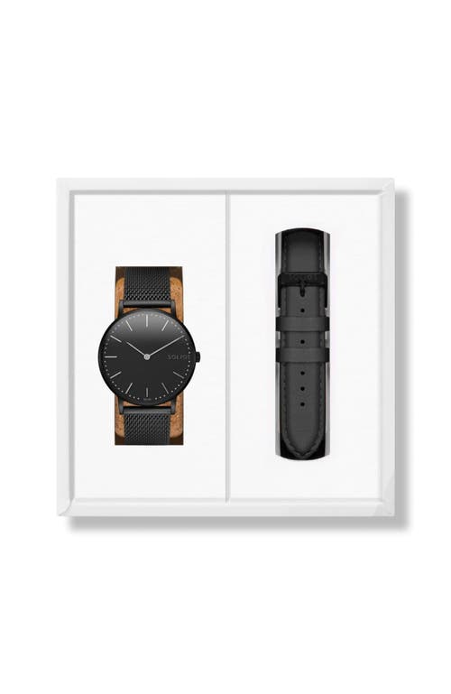 Solios Watches The Solar Classic Bundle | Black Dial