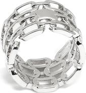 ZARUX Modern Link Ring