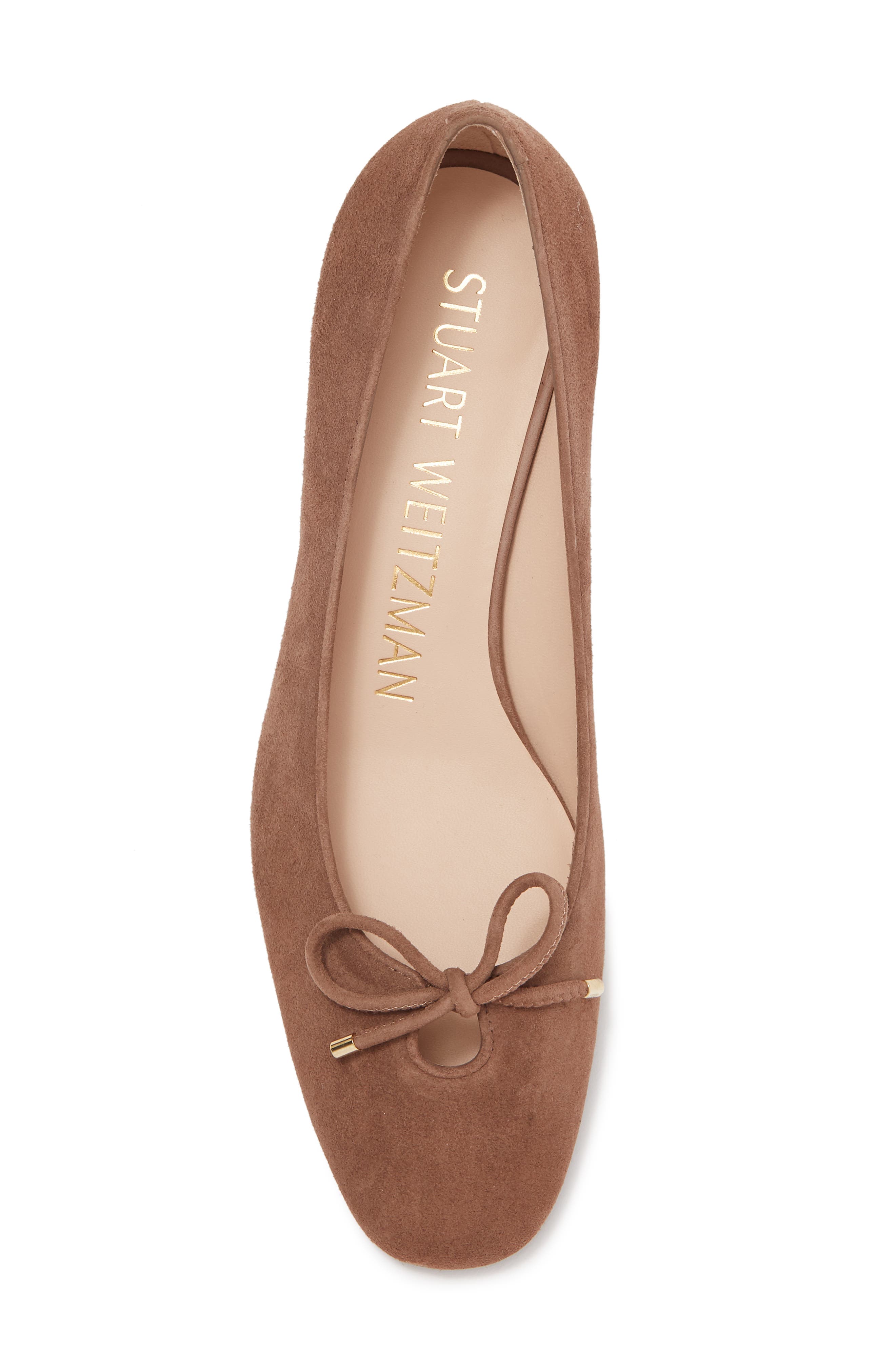 Stuart Weitzman Gabby Bow Pump, Alternate, color, Taupe