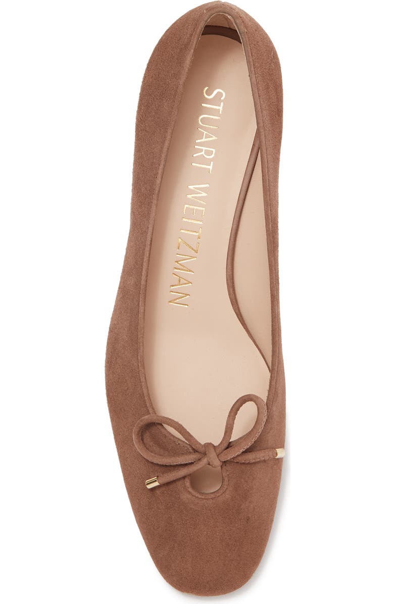 Stuart Weitzman Gabby Bow Pump, Alternate, color, Taupe