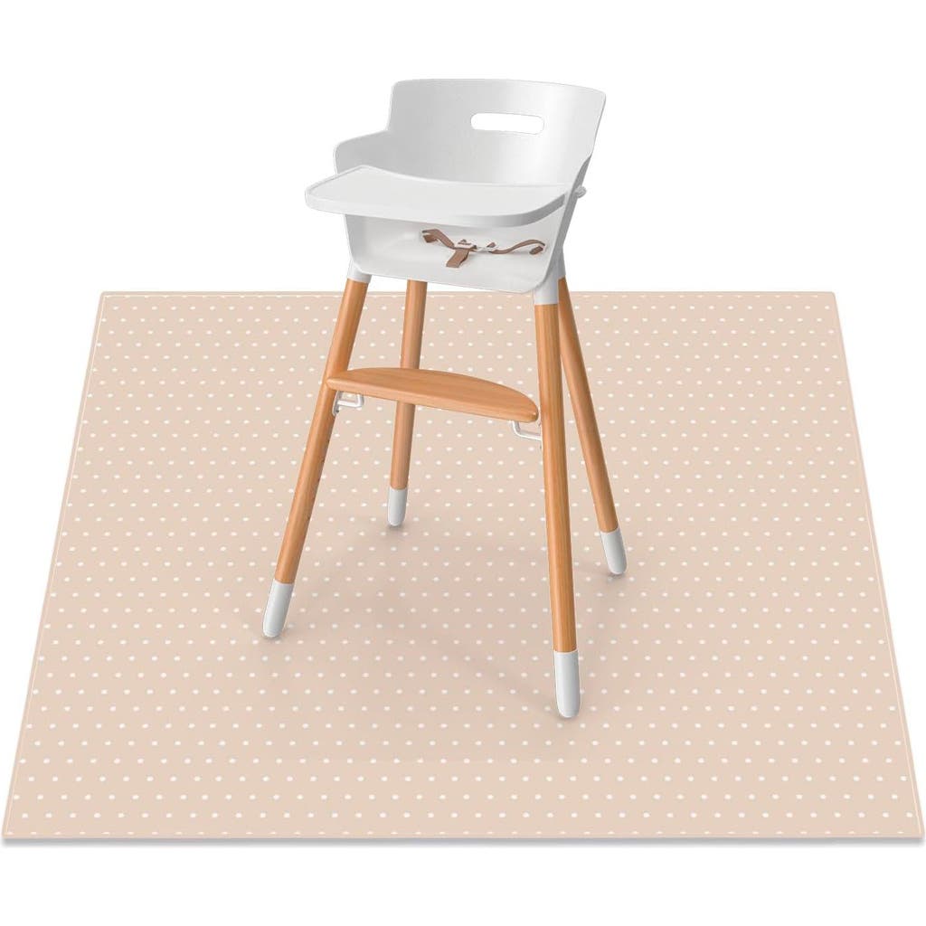 WeeSprout Baby Splat Mat for Kids, Large 51x51 Floor Playmat w/ Durable Waterproof Surface in Dotted Sand (Square)  product