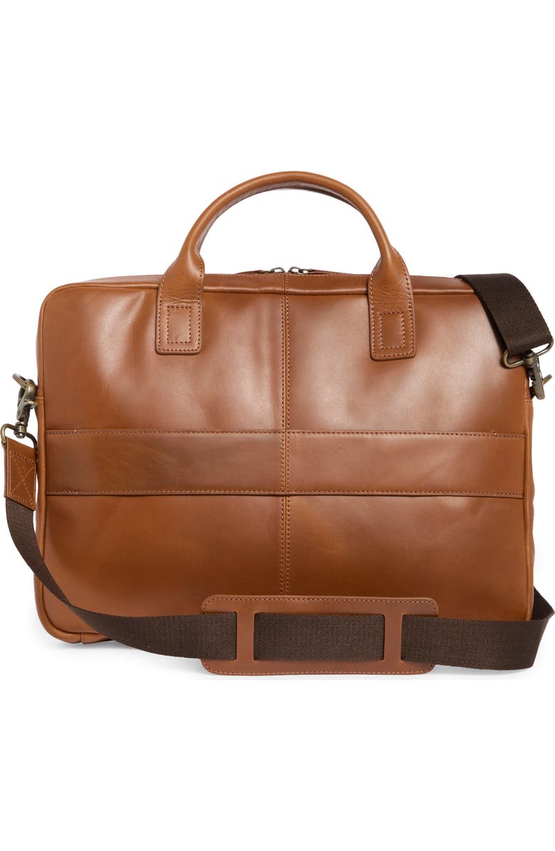 Johnston & Murphy Hunter Glaze Briefcase, Alternate, color, Tan