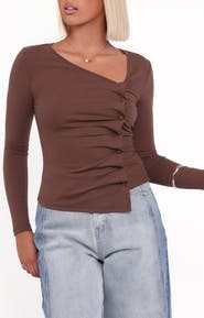 Petal & Pup Ethel Asymmetric Knit Top