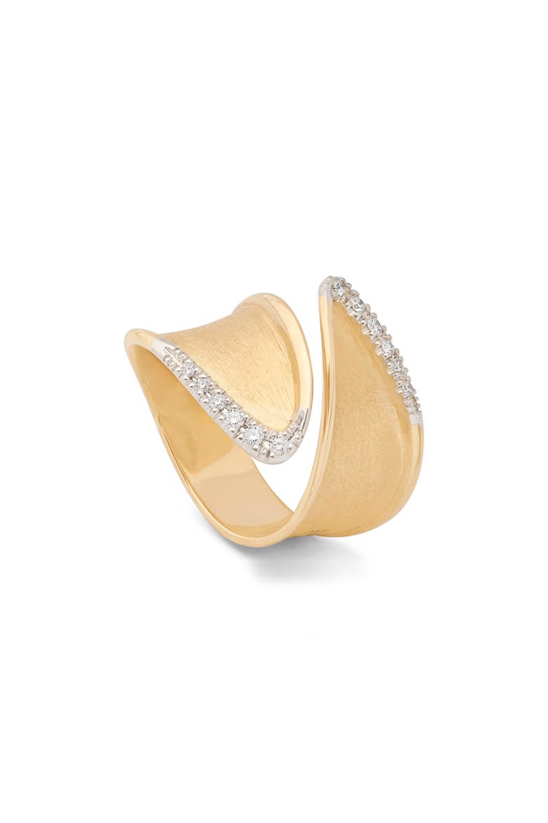 Lunaria Twist Diamond Ring, Alternate, color, YL/ WH GOLD