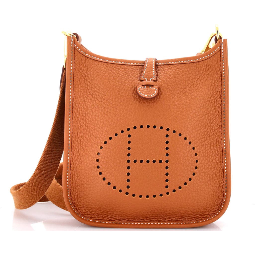 Pre-owned Hermes Hermes Evelyne Bag Gen Iii Clemence Tpm In Gold