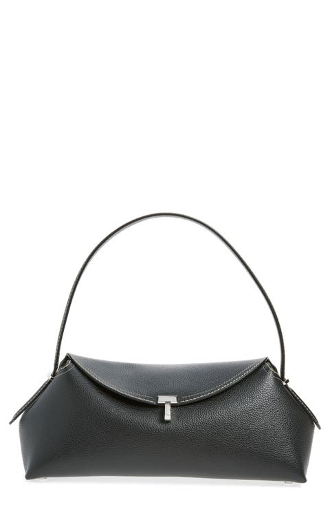 T-Lock Leather Shoulder Bag