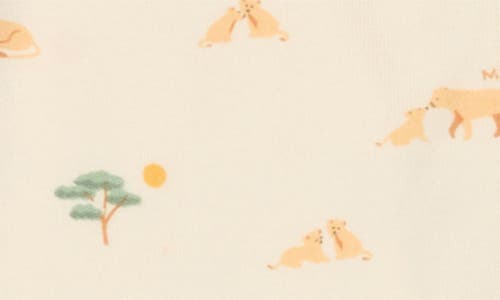 MORI MORI AUTUMN PRINT FITTED ONE-PIECE PAJAMAS