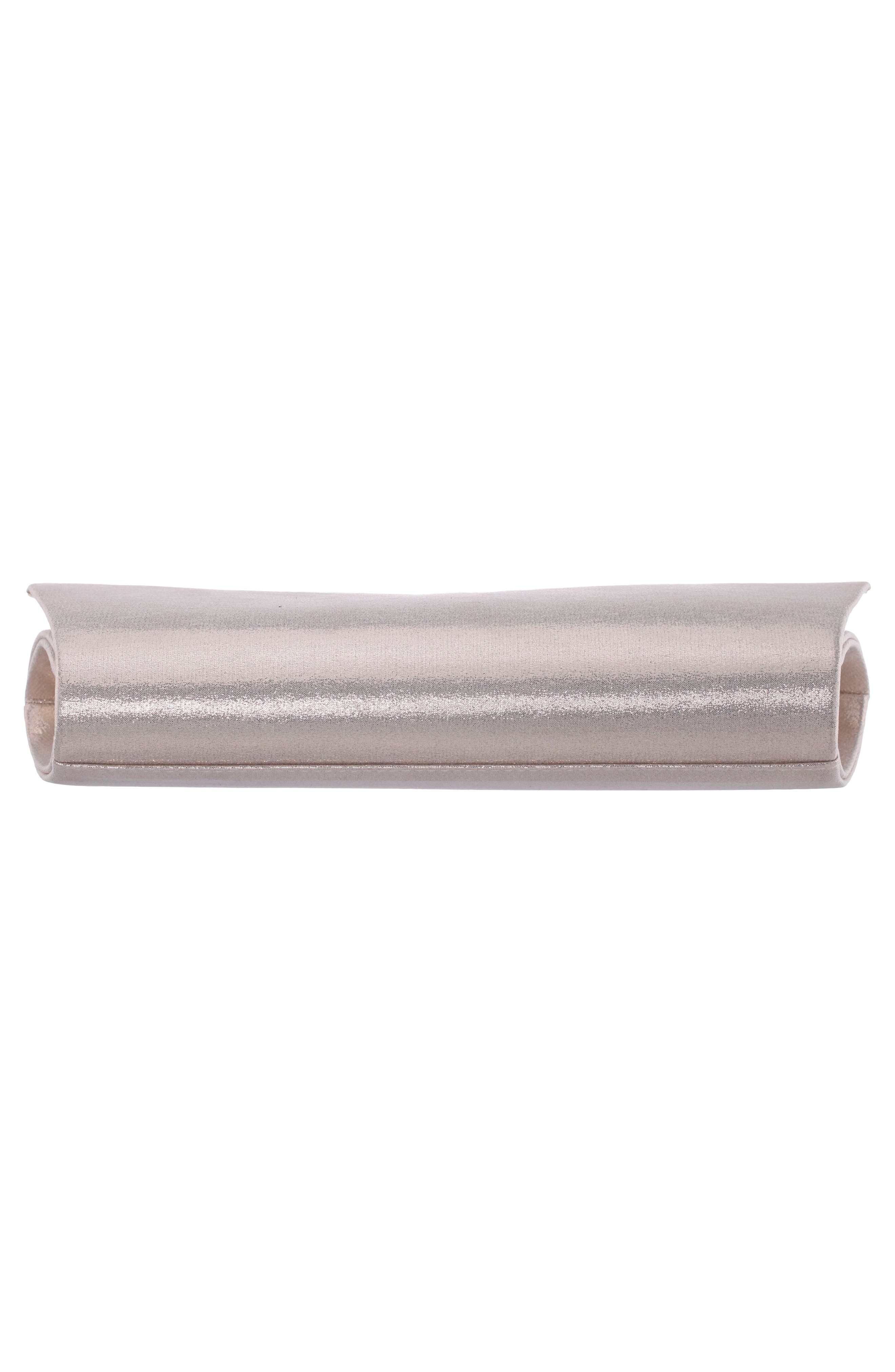 Zoey Clutch, Alternate, color, PLATINO