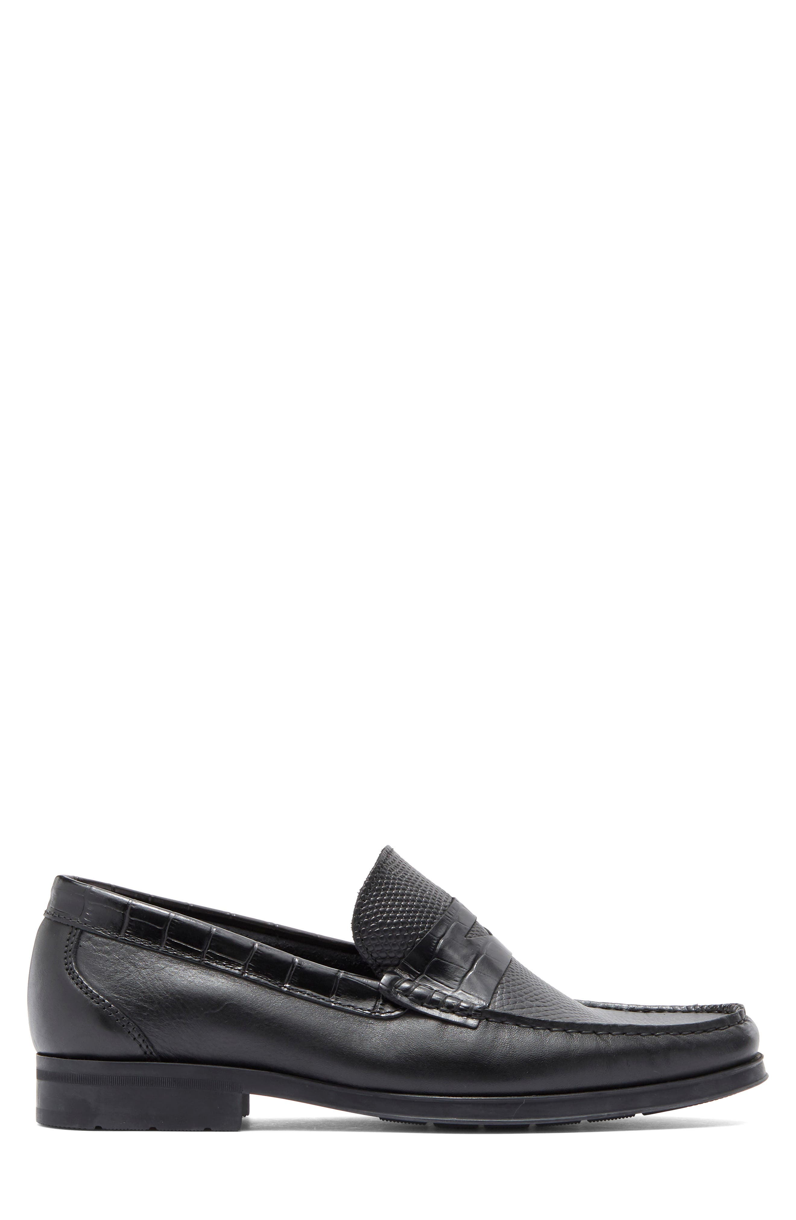 Sandro Moscoloni Siena Pebble Embossed Penny Loafer (Men) | Nordstromrack