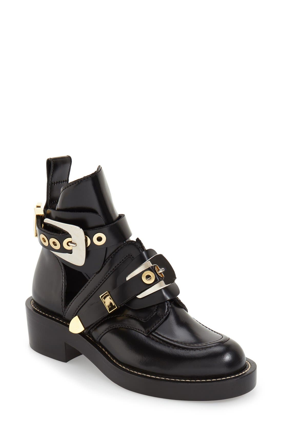 Balenciaga Cutout Buckle Boot, Main, color, 