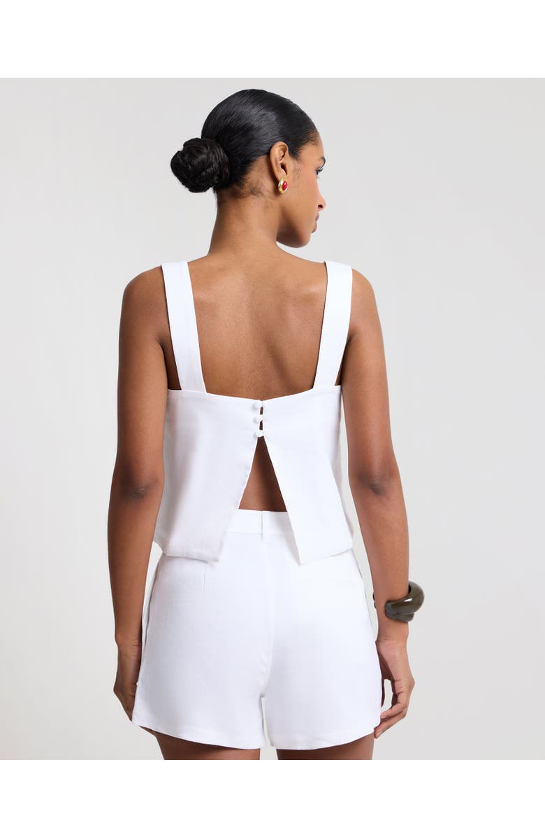 Onia Open Back Shell Top, Alternate, color, White