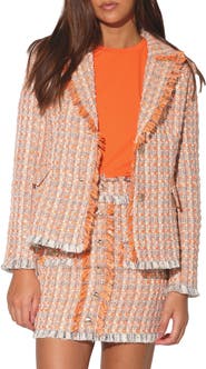 Walter Baker Damon Tweed Blazer Jacket