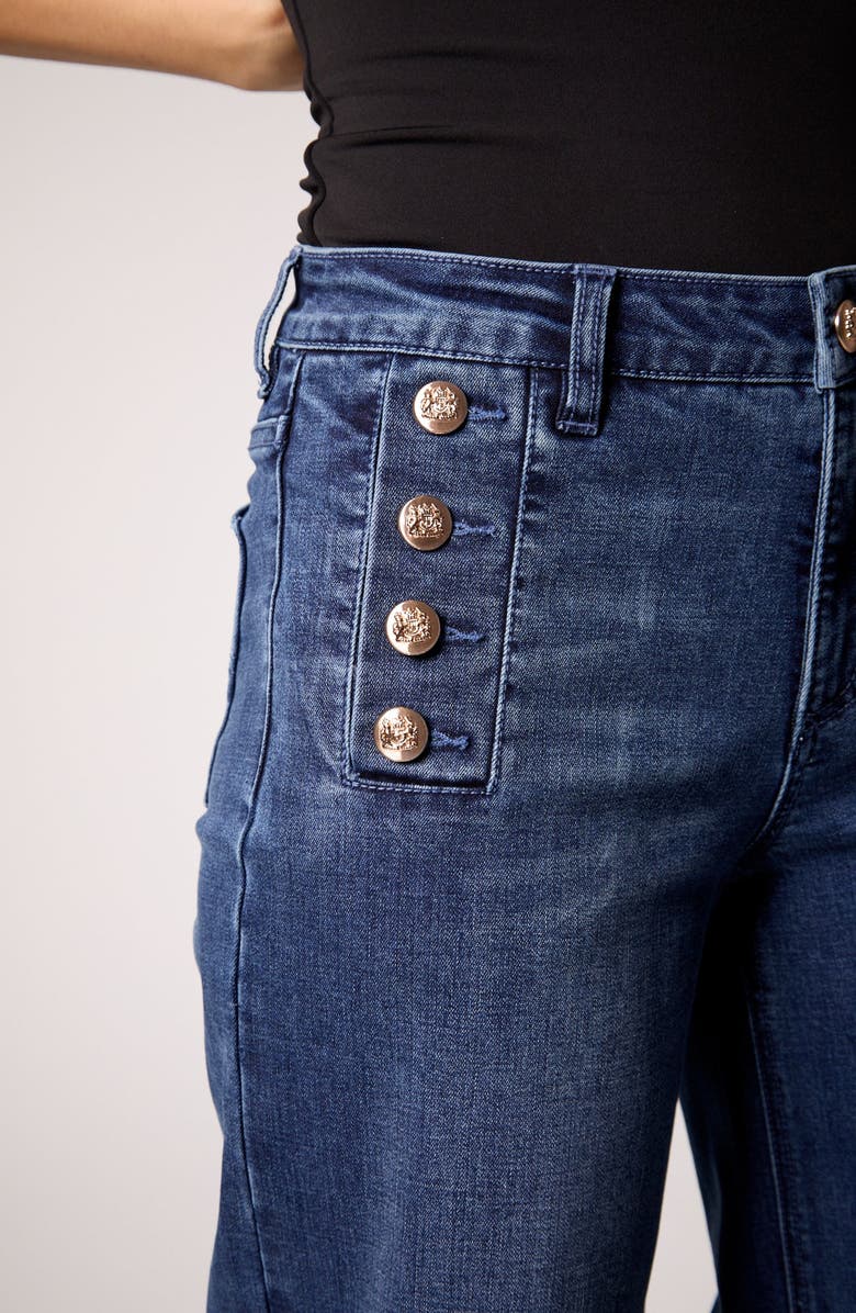 BLUE REVIVAL Sailor Mid Rise Wide Leg Pants, Alternate, color, Marrakesh