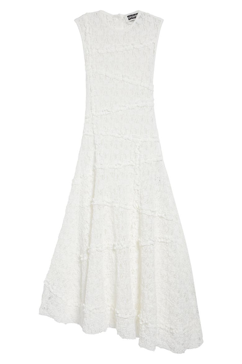 Lace Paneled Asymmetric Maxi Dress, Alternate, color, IVORY