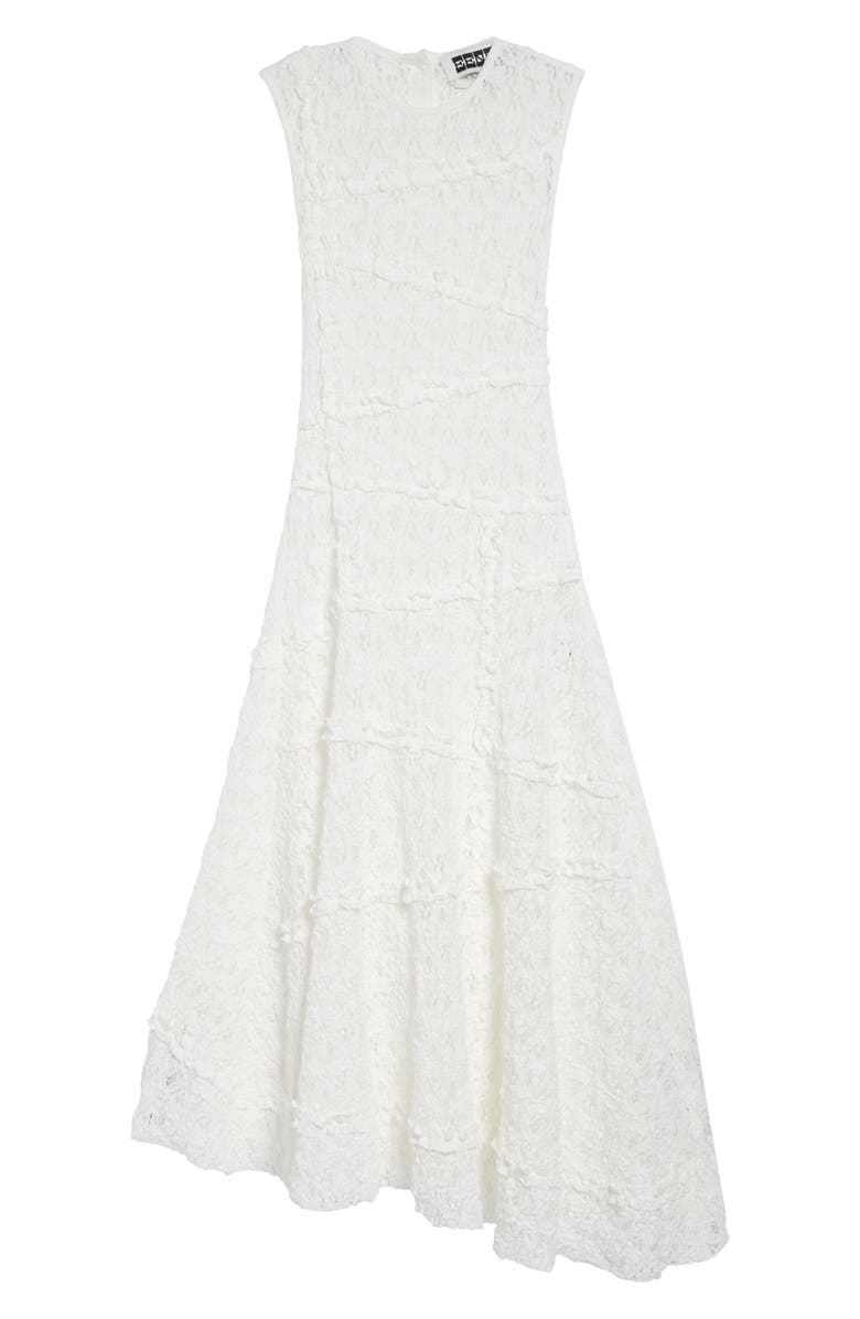 EENK Lace Paneled Asymmetric Maxi Dress, Alternate, color, Ivory