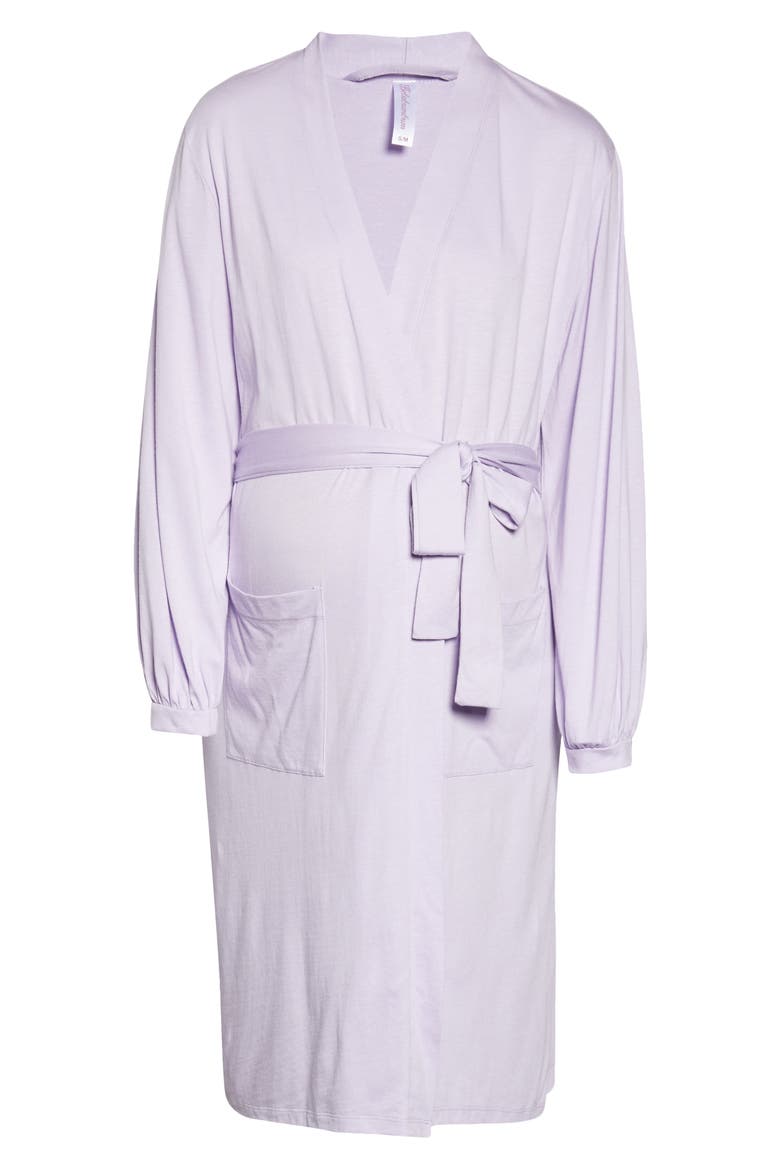 Elle Maternity/Nursing Robe, Alternate, color, LILAC
