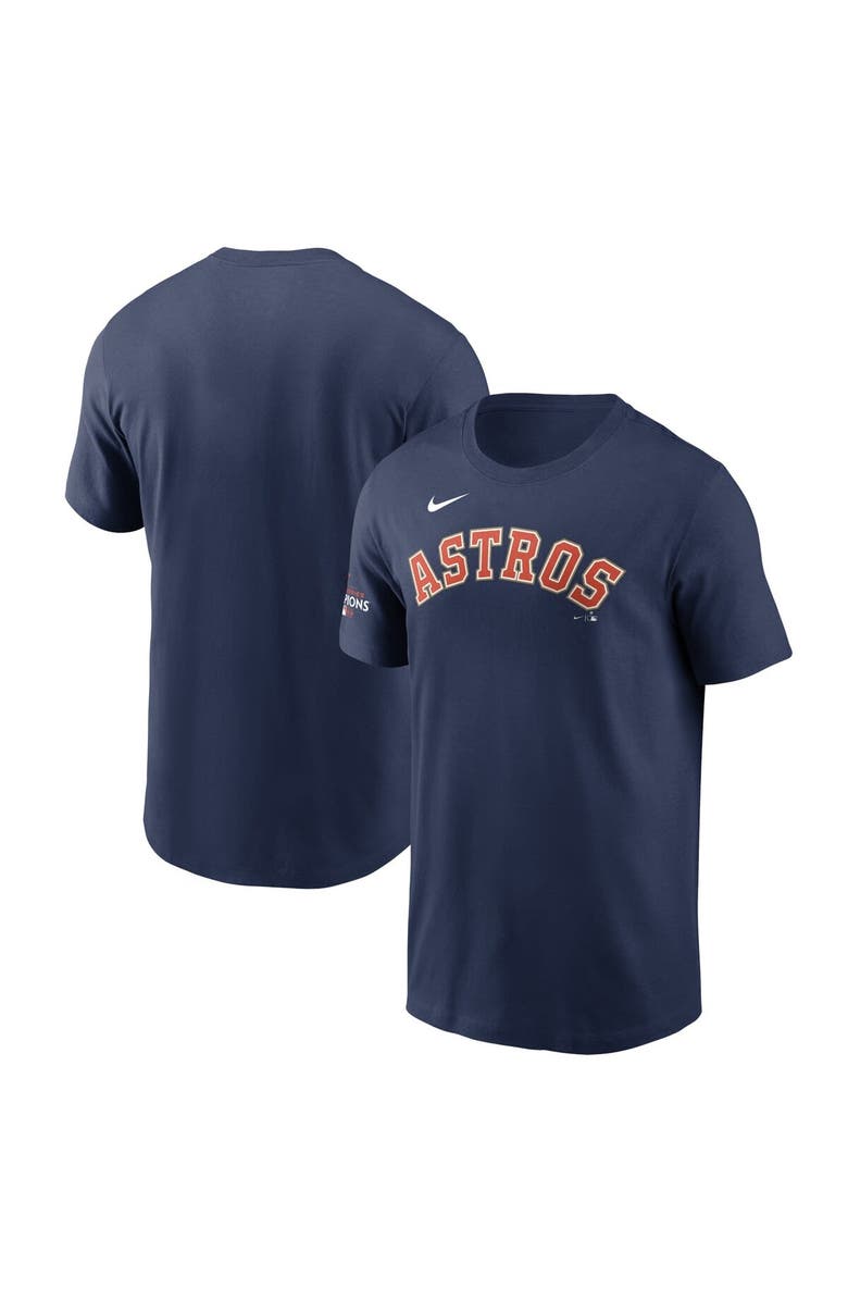 Nike Men's Nike  Navy Houston Astros 2023 Gold Collection Wordmark T-Shirt, Main, color, 