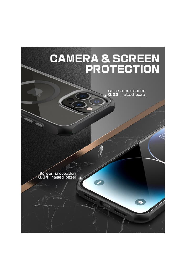 iPhone 15 Pro 6.1 inch Unicorn Beetle MAG Slim Clear MagSafe Case, Alternate, color, Black
