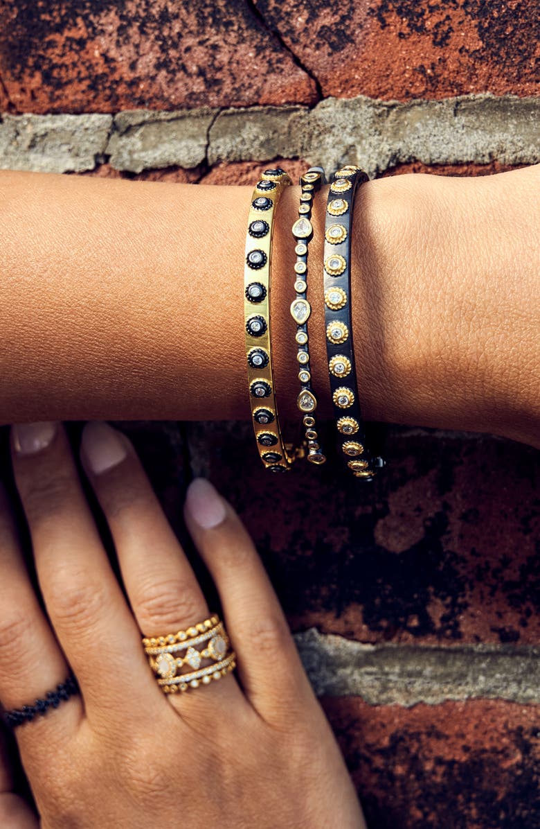 FREIDA ROTHMAN Teardrop Station Hinge Bangle, Alternate, color,