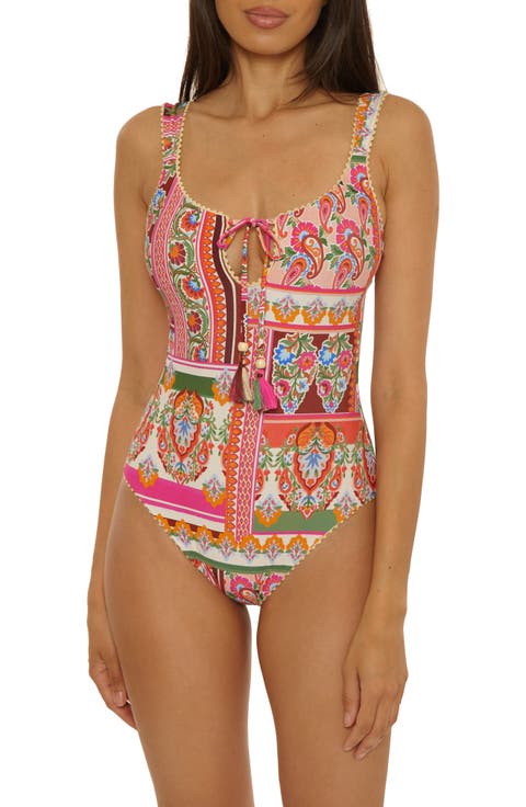 Verona Tile Print One-Piece Swimsuit