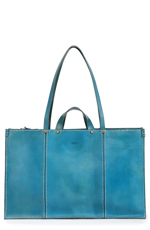 Sandstorm Leather Tote Bag