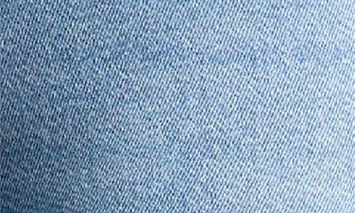 Warp & Weft Warp+weft Mia Fray Seam Raw Hem Flare Leg Jeans In Blue