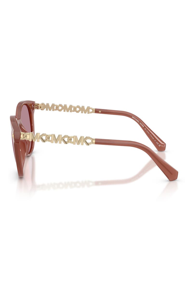 Pienza 53mm Polarized Round Sunglasses, Alternate, color, PRIMROSE / ROSE MIRROR POLAR