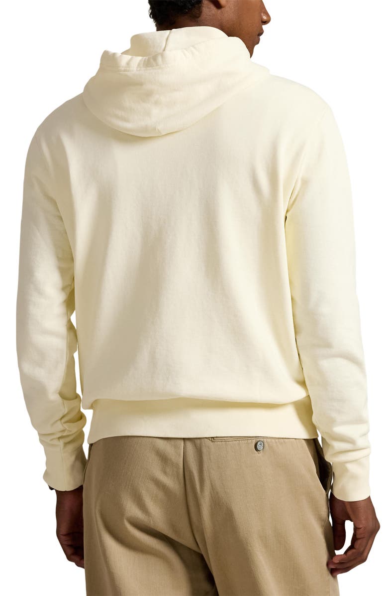 Polo Ralph Lauren Loopback Cotton Fleece Hoodie, Alternate, color, Clubhouse Cream