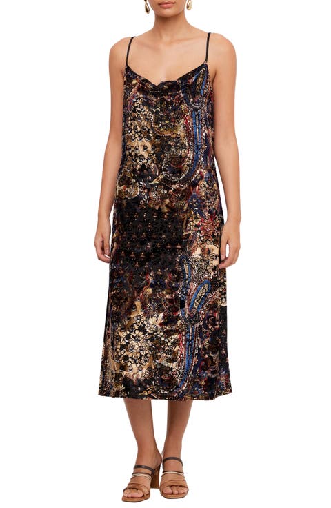 Krissa Drape Front Midi Dress