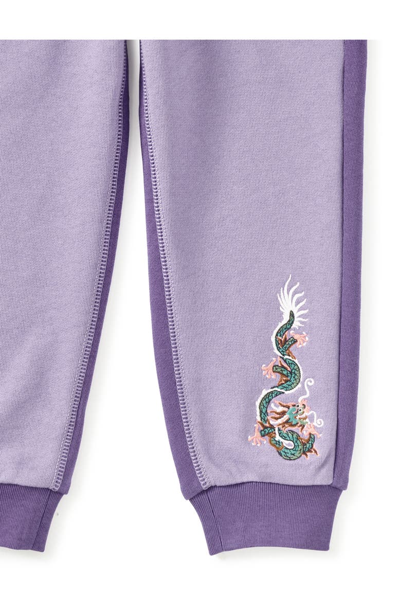 Tea Collection Colorblock Dragon Joggers, Alternate, color, Ultraviolet