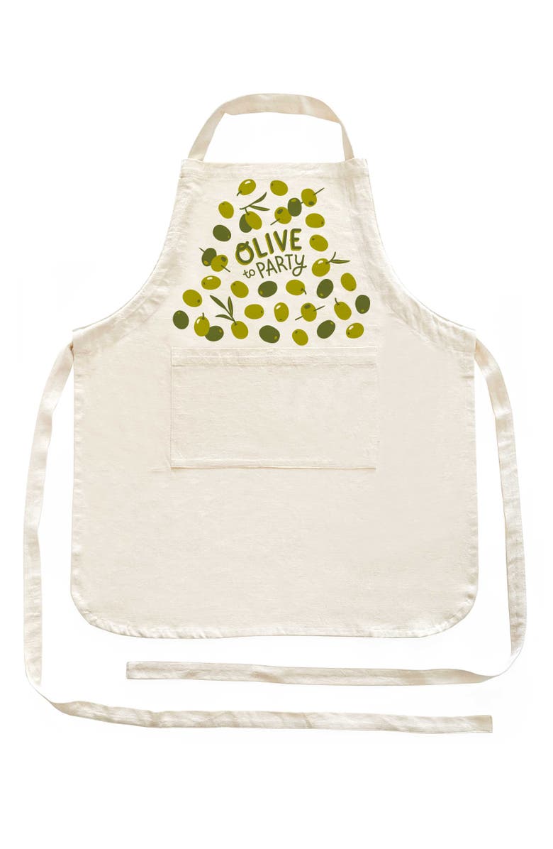 The Neighborgoods Olive Apron, Main, color, Beige