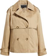 Bernardo Short Cotton Trench Coat