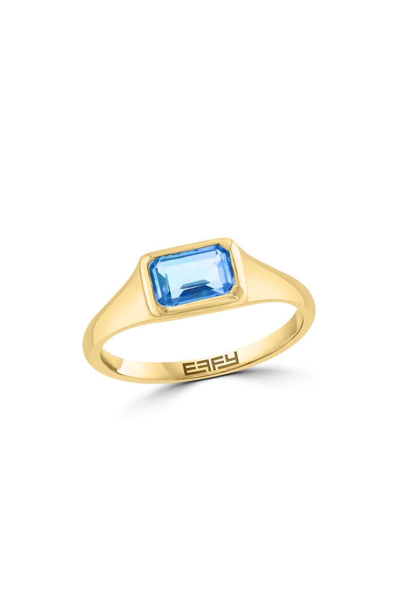 EFFY Blue Topaz Ring, Main, color, Blue