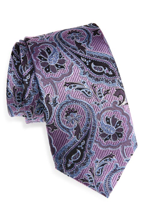 Floral Paisley Silk Tie