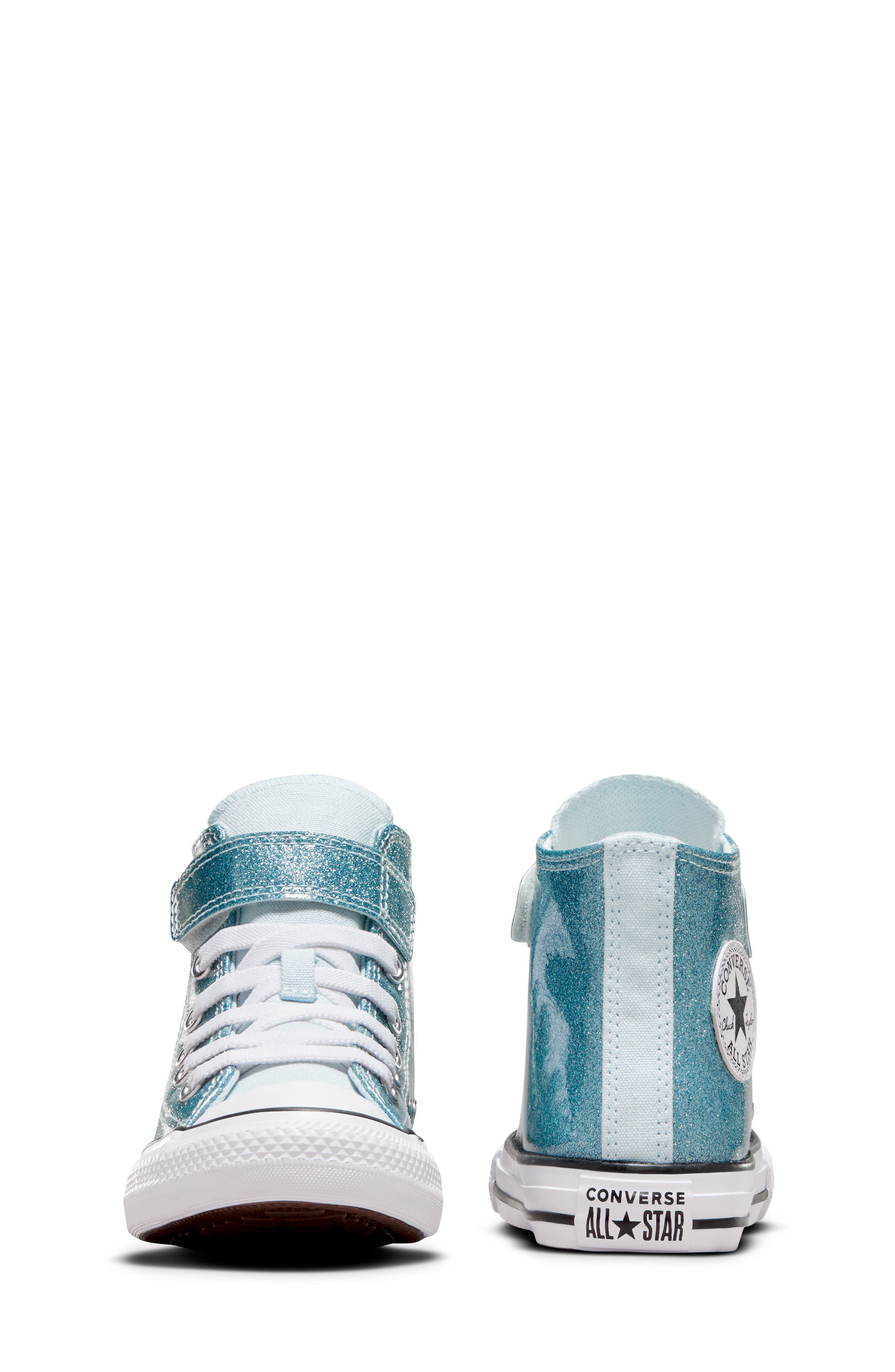 Converse Kids' Chuck Taylor<sup>®</sup> All Star<sup>®</sup> 1V Glitter High Top Sneaker, Alternate, color, 