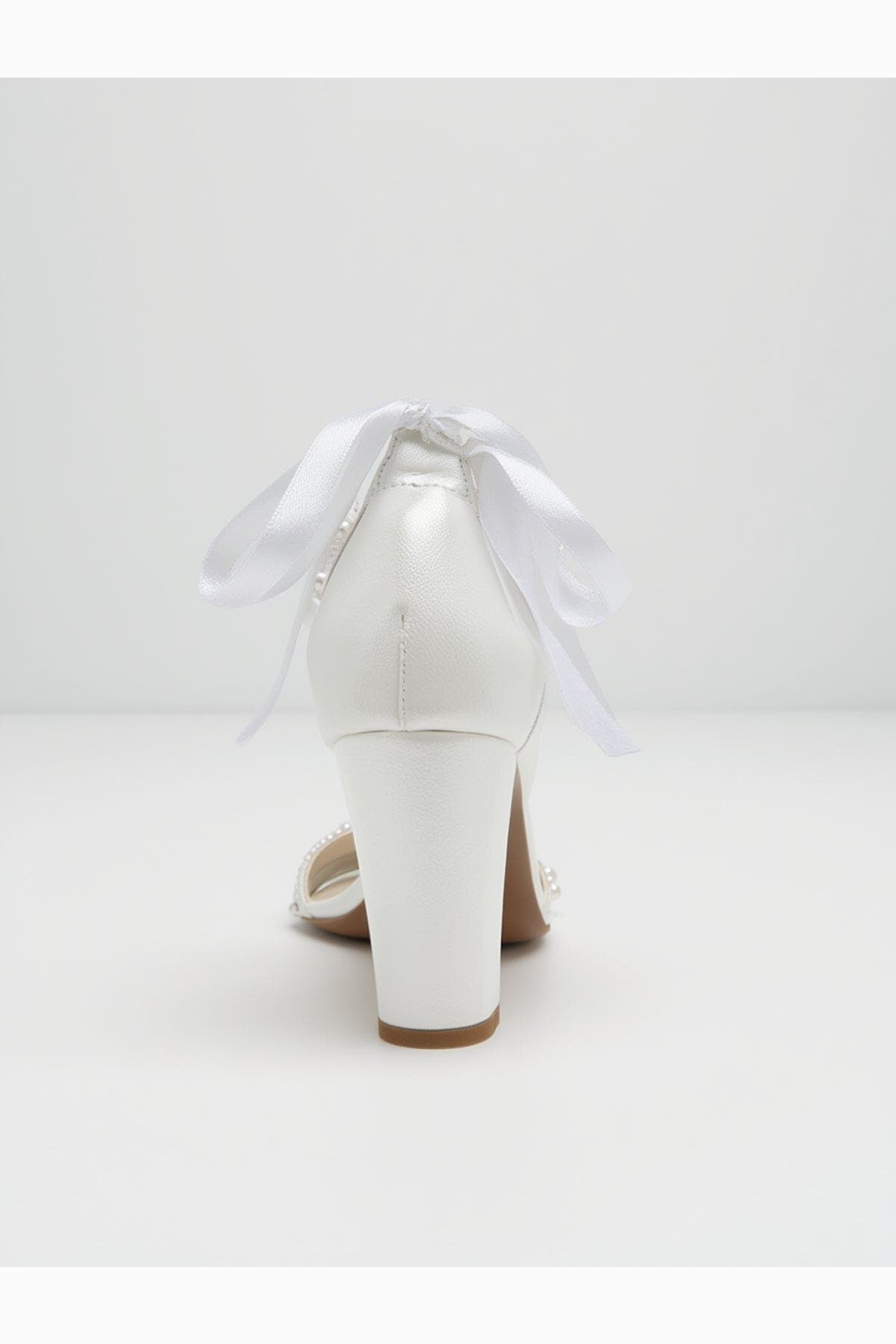 Forever & Always Shoes Elvian Floral Block Heel Bridal Sandal, Alternate, color, Ivory