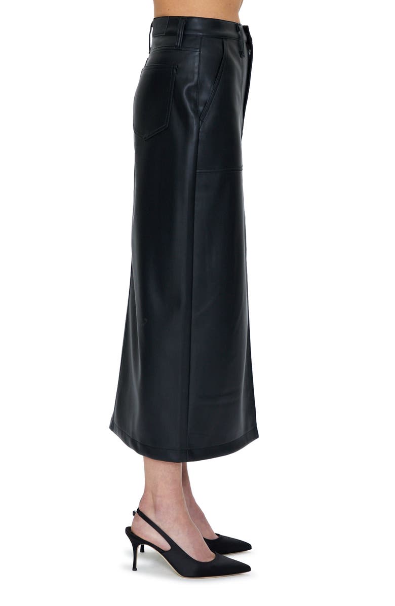 Pistola Alice Utility Faux Leather Midi Skirt, Alternate, color,